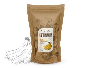 Protein&Co. Natural Whey 1 kg Vyber si z těchto lahodných příchutí: Banana milkshake, Váha: 1 000 g