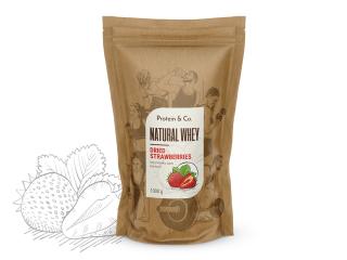 Protein&Co. Natural Whey 1 kg Vyber si z těchto lahodných příchutí: Dried strawberries, Váha: 1 000 g