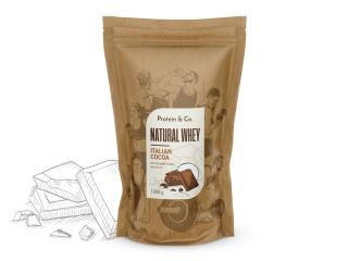 Protein&Co. Natural Whey 1 kg Vyber si z těchto lahodných příchutí: Italian cocoa, Váha: 1 000 g