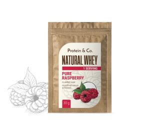 Protein&Co. NATURAL WHEY 30 g Vyber si z těchto lahodných příchutí: Pure raspberry