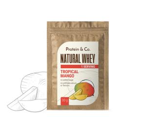 Protein&Co. NATURAL WHEY 30 g Vyber si z těchto lahodných příchutí: Tropical mango