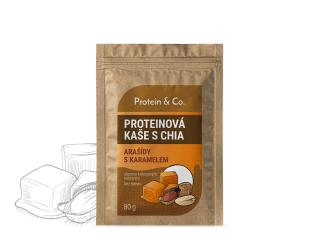 Protein&co. proteinová kaše s chia 80 g Zvol příchuť: Arašídy s karamelem