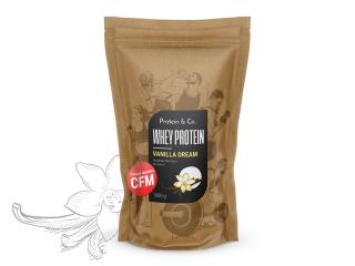 Protein&Co. WHEY PROTEIN 80 1000 g Vyber si z těchto lahodných příchutí: Vanilla dream