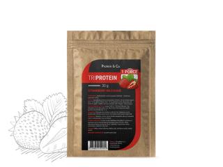 Triprotein – 1 porce 30 g Vyber si z těchto lahodných příchutí: Strawberry milkshake