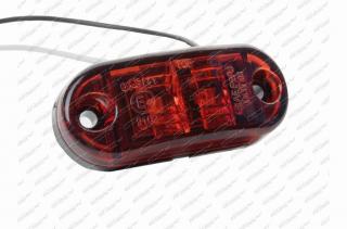 Svítilna poziční červená LED 12/24V 65x28mm