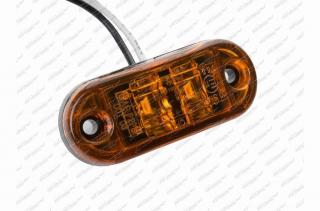 Svítilna poziční oranžová LED 12/24V 65x28mm