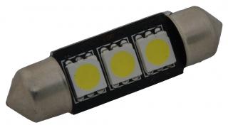 Žárovka LED 12-24V sufit 3LED SMD čirá
