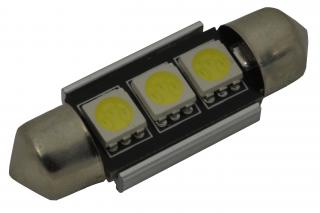 Žárovka LED 12V sufit 36mm s rezistorem
