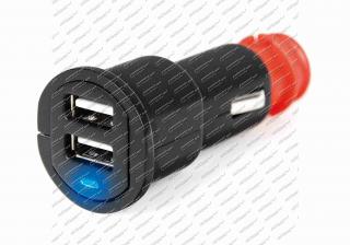 Zástrčka zapalovače 12/24V 2 x USB 1A/1A