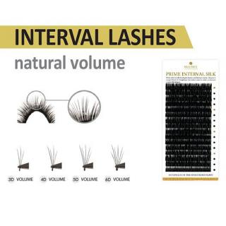INTERVAL LASHES  B 0.07 natural volume Délka řas: kombinace 7+9+11mm