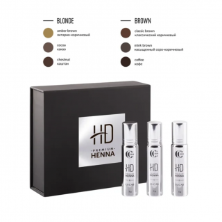 LUCAS cosmetics - Sada BLONDE Henna Premium HD, CC Brow 5g