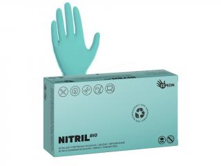 RUKAVICE ZELENÉ NITRIL BIO nepudrované Velikost: M