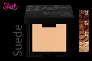 Sleek MakeUp SUEDE EFFECT PRESS POWDER Kompaktní pudr 2v1 Varianta: 02
