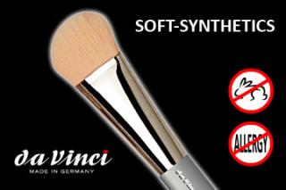 Sleva 30% doprodej - daVinci SOFT-SYNTHETICS štětec na tvářenku syntetický vlas