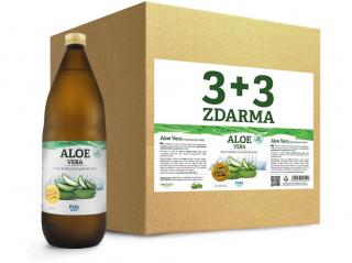 Aloe vera 100% šťáva premium quality, 6x1000ml AKCE 3+3
