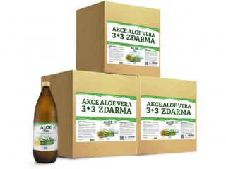 Aloe vera Pure Way 99,7% šťáva 1000m,  3 kartony (18x1000ml)
