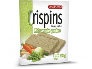 Bio Cereální křehký chléb Crispins vege garden 2x50g