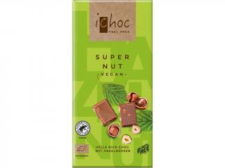 Bio čokoláda s oříšky iChoc 80 g