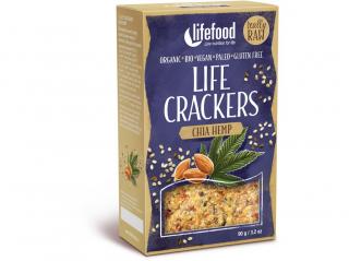 Bio Life crackers konopné s chia 90g