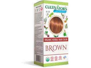 Bio přírodní barva na vlasy 100% 7 - Hnědá 100g