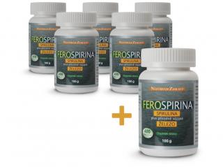 Ferospirina, Spirulina plus přírodně vázané železo 100 g - 400 tbl AKCE 5+1
