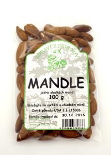 Mandle natural sladké 100 g