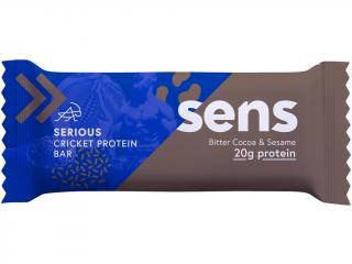 Serious Protein tyčinka s cvrččí moukou Hořké kakao &#038; Sezam 60g