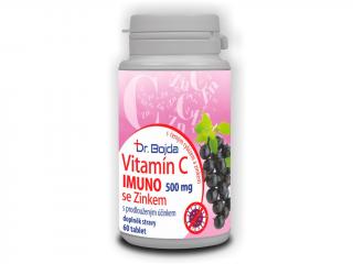 Vitamín C IMUNO 500mg + Zinek s Černým rybízem 60 tbl