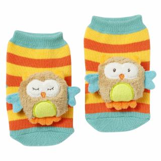 Baby Fehn Forest chrastící ponožky sova