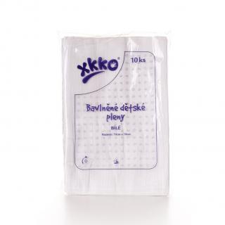 Kikko Dětské pleny XKKO Classic 70x70cm Bílé 10ks