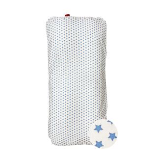 Hnízdo pro miminko péřové-podložka - bavlněné plátno - hvězdička modrá na bílé