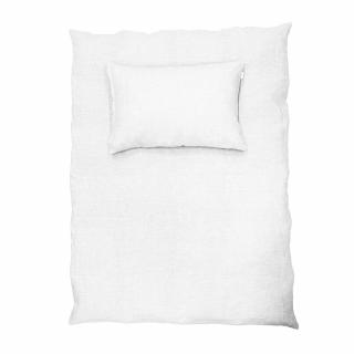Lněné povlečení, gramáž 185 g/m2  - Bílosmetanová