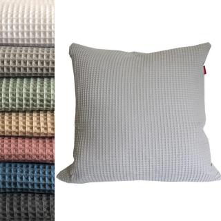 Povlak na polštář s vaflovým vzorem  - 100% bavlna - MIX barev Barva: Beige, Rozměr mix: 50x50 cm