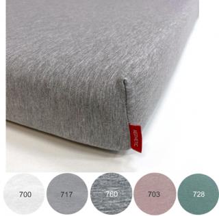 Prostěradlo bavlněný úplet s elastanem - na míru - MIX barev a rozměrů Barevnice mix: 717 Světle šedá (Ice grey), Rozměr mix: 60x120 cm