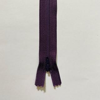 Zip spirálová - délka 40cm Barva: tmavě fialová