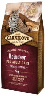 Carnilove Cat Grain Free Reindeer Adult Energy&Outdoor 0,4 kg