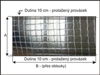 Flobal fólie na fóliovník - s dutinou - perlinka - 1m2