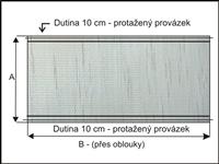 Flobal fóliovníková plachta 175g/m2 -  rozměr na přání - dutina - čirá - 1m2
