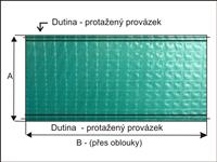 Flobal plachta na fóliovník - dutina - zelená - 1m2