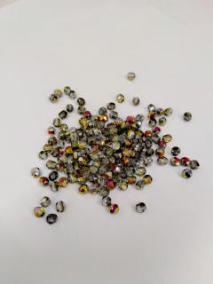 Broušené korálky 4mm, barva krystal s úpravou 00030/28001 Balení: 20 ks