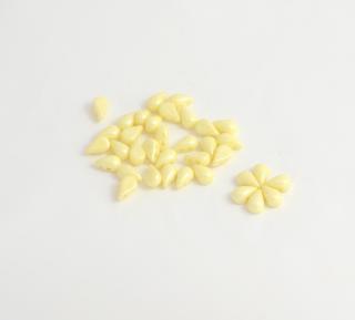 Dvoudírkové korálky Tear duo 5x8mm, barva perleťová žlutá Balení: 1 ks