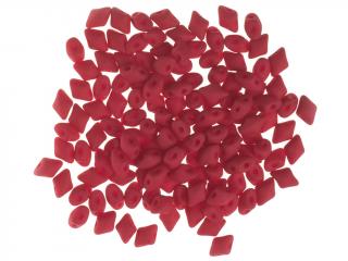 Dvoudírkové korálky Vario 5x3mm, barva červená Balení: 20 g (cca 240 ks)