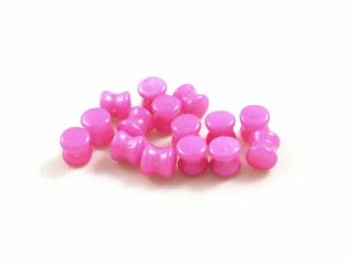 Mačkané korálky Diabolo 4x6mm, barva fuchsiová Balení: 1 ks