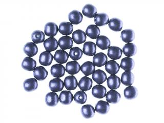 Mačkané korálky kuličky 6mm, barva modro-fialová 40039 Balení: 1 ks