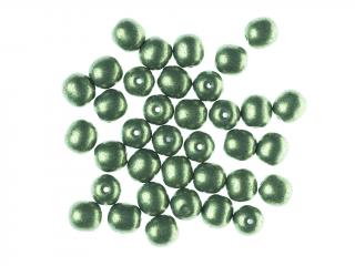 Mačkané korálky kuličky 6mm, barva zelená 40042 Balení: 1 ks