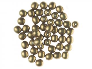 Mačkané korálky kuličky 6mm, barva zlatá 40032 Balení: 1 ks
