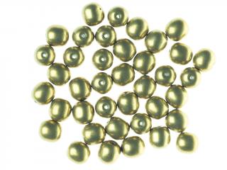 Mačkané korálky kuličky 6mm, barva zlatá 40045 Balení: 1 ks