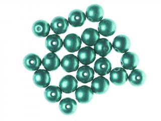 Mačkané korálky kuličky 8mm, barva zelená 40044 Balení: 1 ks
