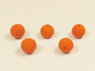 Neonové korálky 10mm, barva oranžová Balení: 1 ks