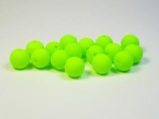 Neonové korálky 8mm, barva světle zelená Balení: 1 ks